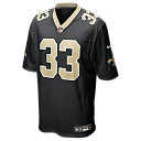 Zennovawear Jonas Sanker New Orleans Saints Team Game Jersey - Black