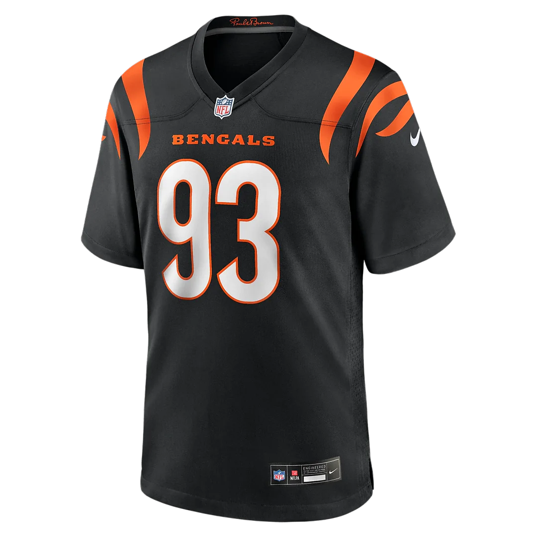 Zennovawear Jonathan Allen Cincinnati Bengals Team Game Jersey - Black