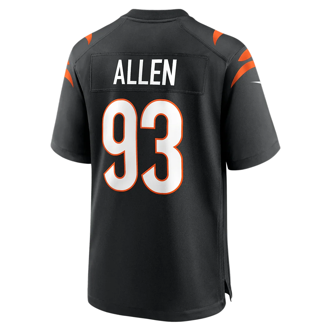 Zennovawear Jonathan Allen Cincinnati Bengals Team Game Jersey - Black