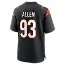 Zennovawear Jonathan Allen Cincinnati Bengals Team Game Jersey - Black