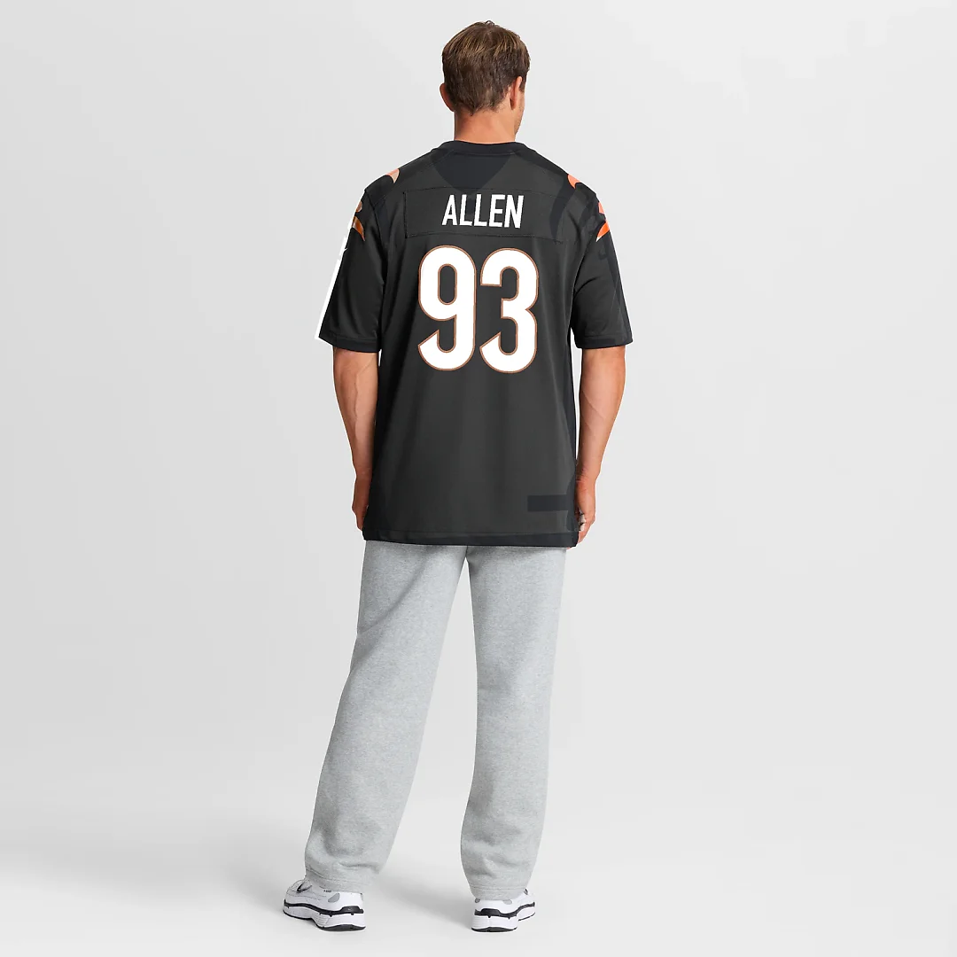 Zennovawear Jonathan Allen Cincinnati Bengals Team Game Jersey - Black