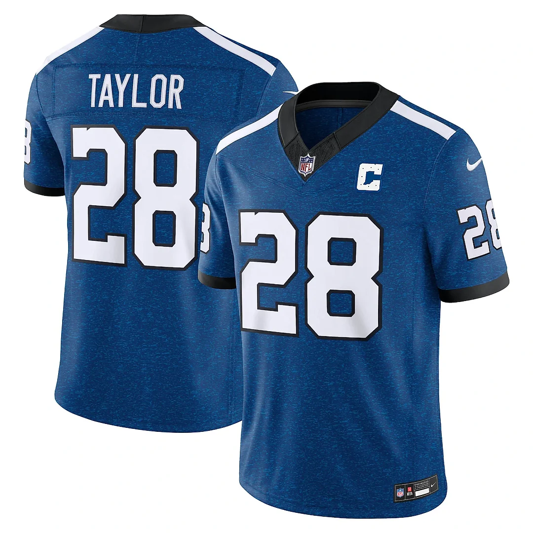 Zennovawear Jonathan Taylor Indianapolis Colts Alternate Indiana Nights Vapor FUSE. Stitched Limited Jersey - Royal