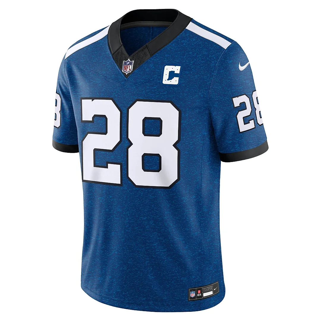 Zennovawear Jonathan Taylor Indianapolis Colts Alternate Indiana Nights Vapor FUSE. Stitched Limited Jersey - Royal