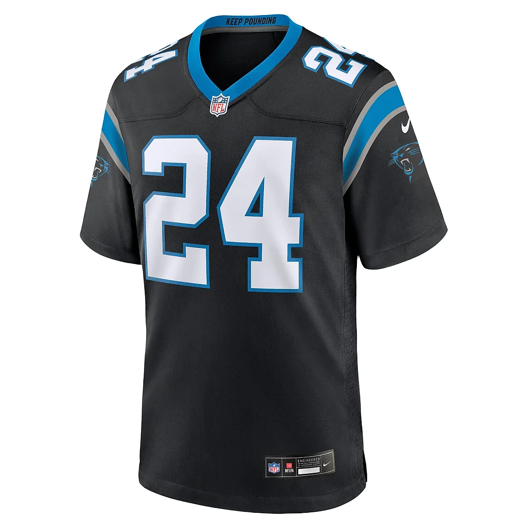 Zennovawear Jonathon Brooks Carolina Panthers Game Jersey - Black