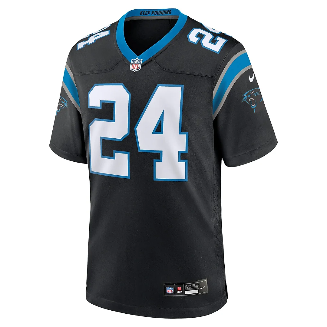 Zennovawear Jonathon Brooks Carolina Panthers Game Jersey - Black