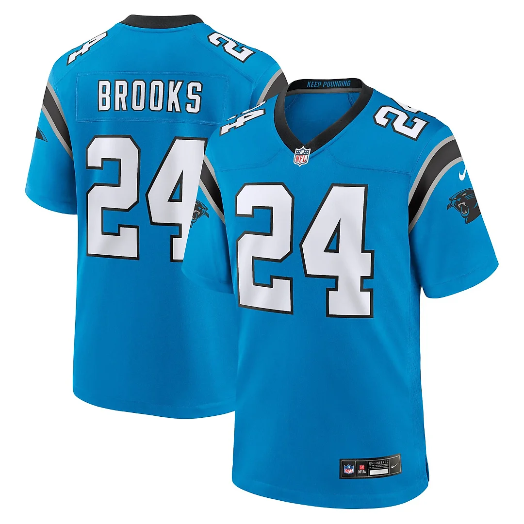 Zennovawear Jonathon Brooks Carolina Panthers Alternate Game Player Jersey - Blue
