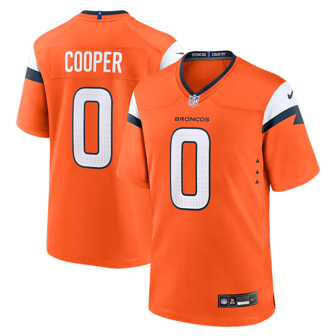Zennovawear Jonathon Cooper Denver Broncos Team Game Jersey - Orange
