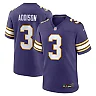Zennovawear Jordan Addison Minnesota Vikings Alternate Game Jersey - Purple