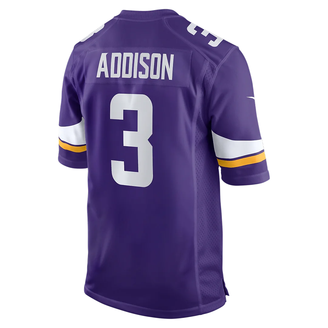 Zennovawear Jordan Addison Minnesota Vikings Game Jersey - Purple