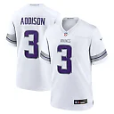 Zennovawear Jordan Addison Minnesota Vikings Alternate Game Player Jersey - White