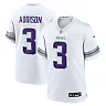 Zennovawear Jordan Addison Minnesota Vikings Alternate Game Player Jersey - White