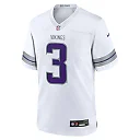 Zennovawear Jordan Addison Minnesota Vikings Alternate Game Player Jersey - White