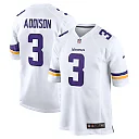 Zennovawear Jordan Addison Minnesota Vikings Away Game Jersey - White