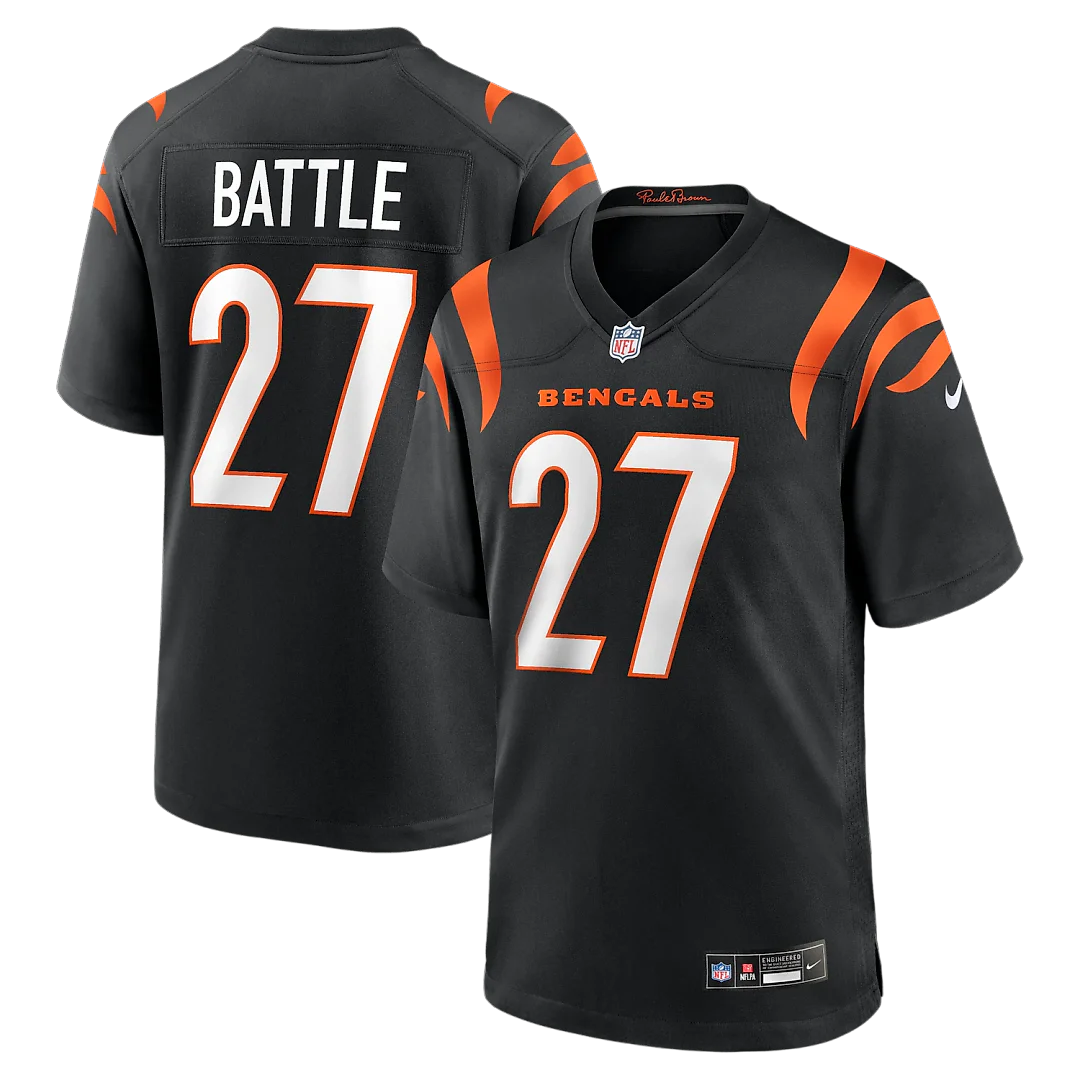 Zennovawear Jordan Battle Cincinnati Bengals Team Game Jersey - Black