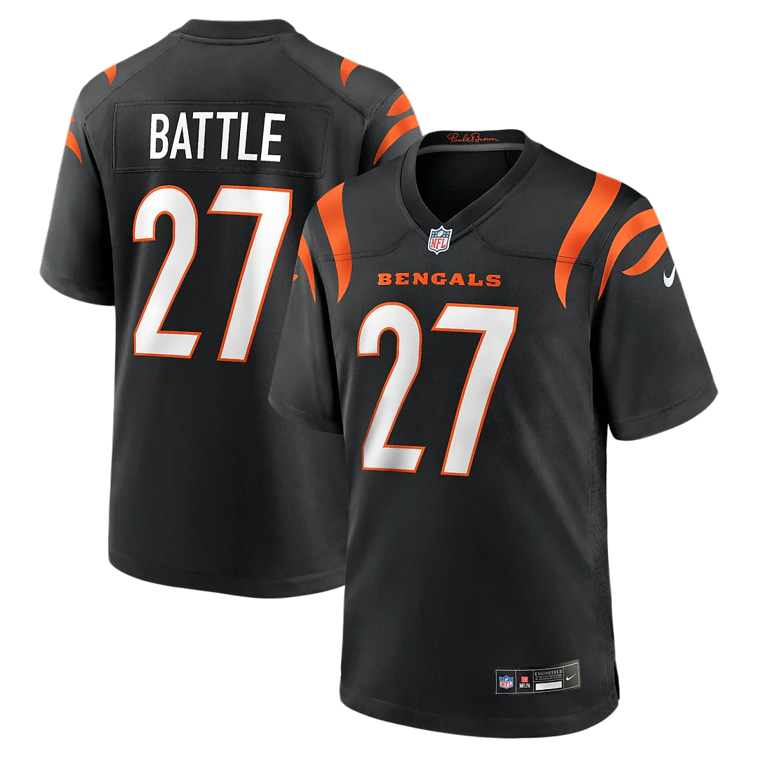 Zennovawear Jordan Battle Cincinnati Bengals Team Game Jersey - Black