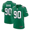 Zennovawear Jordan Davis Philadelphia Eagles Alternate Game Jersey - Kelly Green