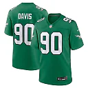 Zennovawear Jordan Davis Philadelphia Eagles Alternate Game Jersey - Kelly Green