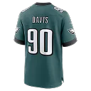 Zennovawear Jordan Davis Philadelphia Eagles Team Game Jersey - Midnight Green