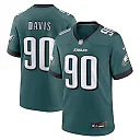 Zennovawear Jordan Davis Philadelphia Eagles Team Game Jersey - Midnight Green