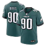 Zennovawear Jordan Davis Philadelphia Eagles Team Game Jersey - Midnight Green