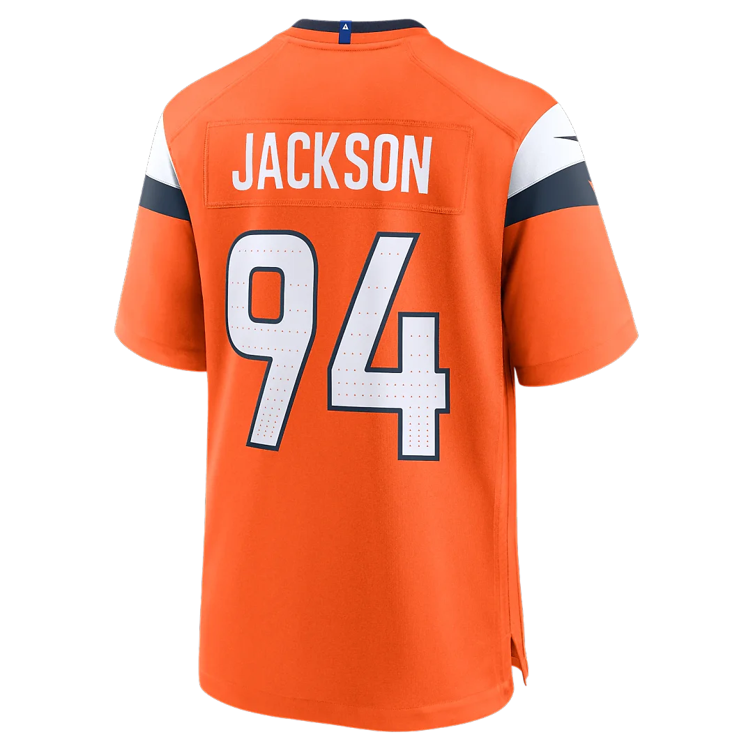 Zennovawear Jordan Jackson Denver Broncos Team Game Jersey - Orange