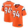 Zennovawear Jordan Jackson Denver Broncos Team Game Jersey - Orange