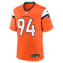 Zennovawear Jordan Jackson Denver Broncos Team Game Jersey - Orange