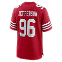 Zennovawear Jordan Jefferson San Francisco 49ers Team Game Jersey - Scarlet