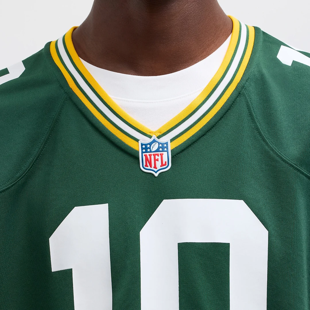 Zennovawear Jordan Love Green Bay Packers Player Game Jersey - Green