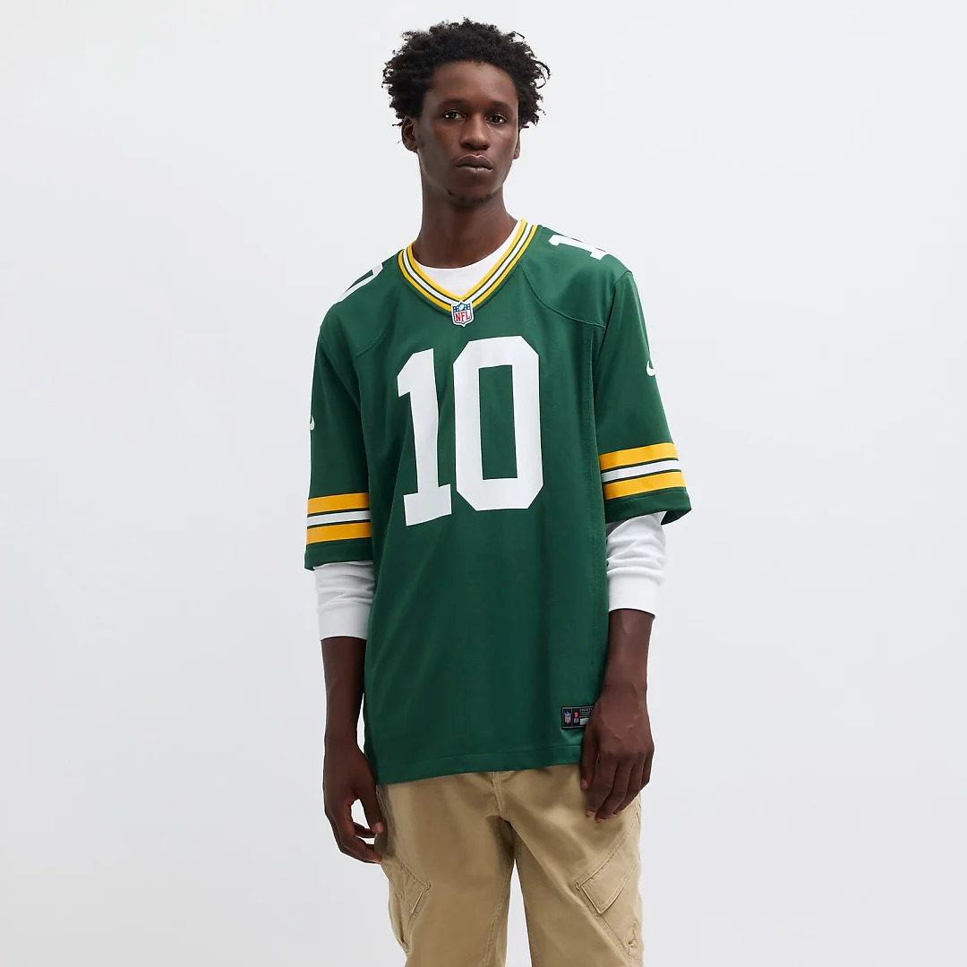 Zennovawear Jordan Love Green Bay Packers Player Game Jersey - Green