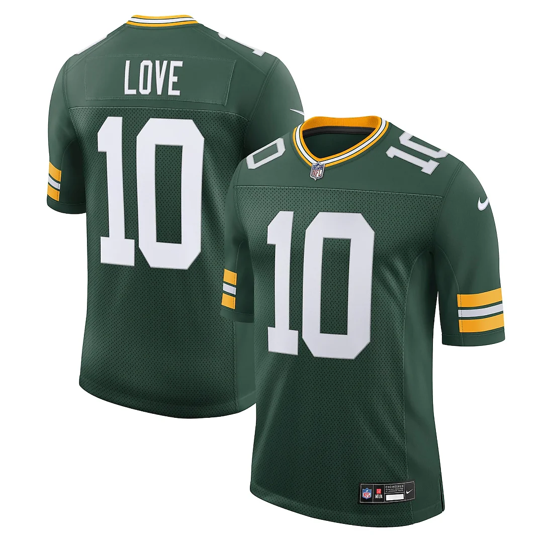 Zennovawear Jordan Love Green Bay Packers Team Vapor Untouchable Limited Jersey - Green