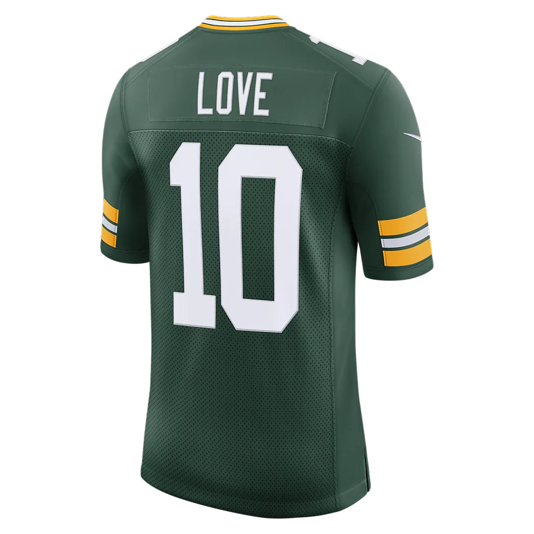 Zennovawear Jordan Love Green Bay Packers Vapor Untouchable Stitched Limited Jersey - Green