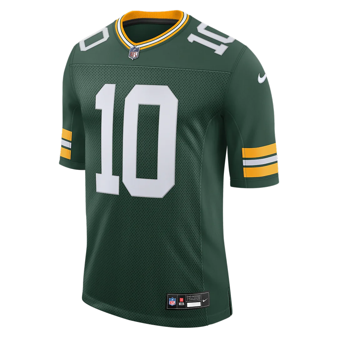 Zennovawear Jordan Love Green Bay Packers Vapor Untouchable Stitched Limited Jersey - Green