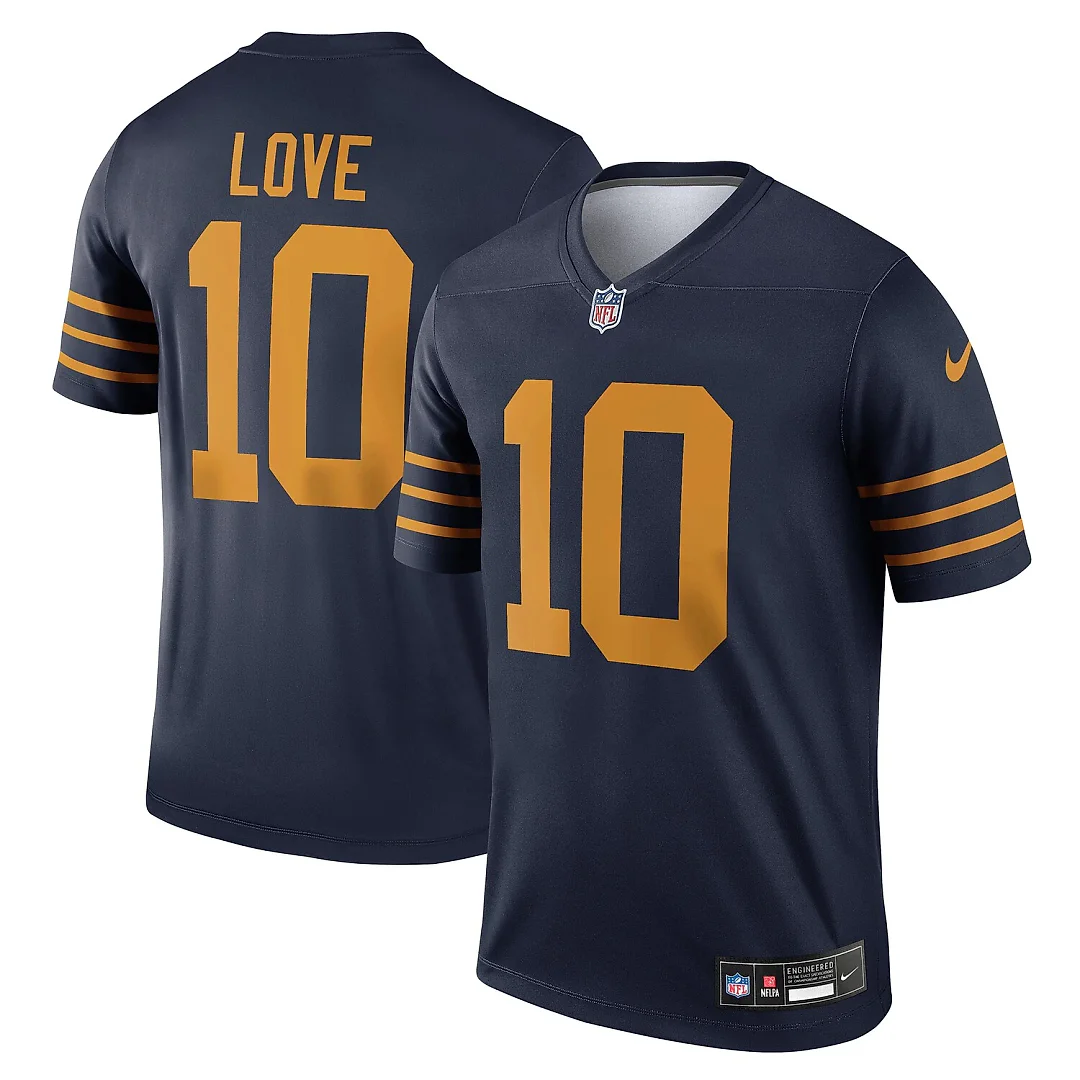 Zennovawear Jordan Love Green Bay Packers The 1923 Classic Legend Player Dri-FIT Top - Navy