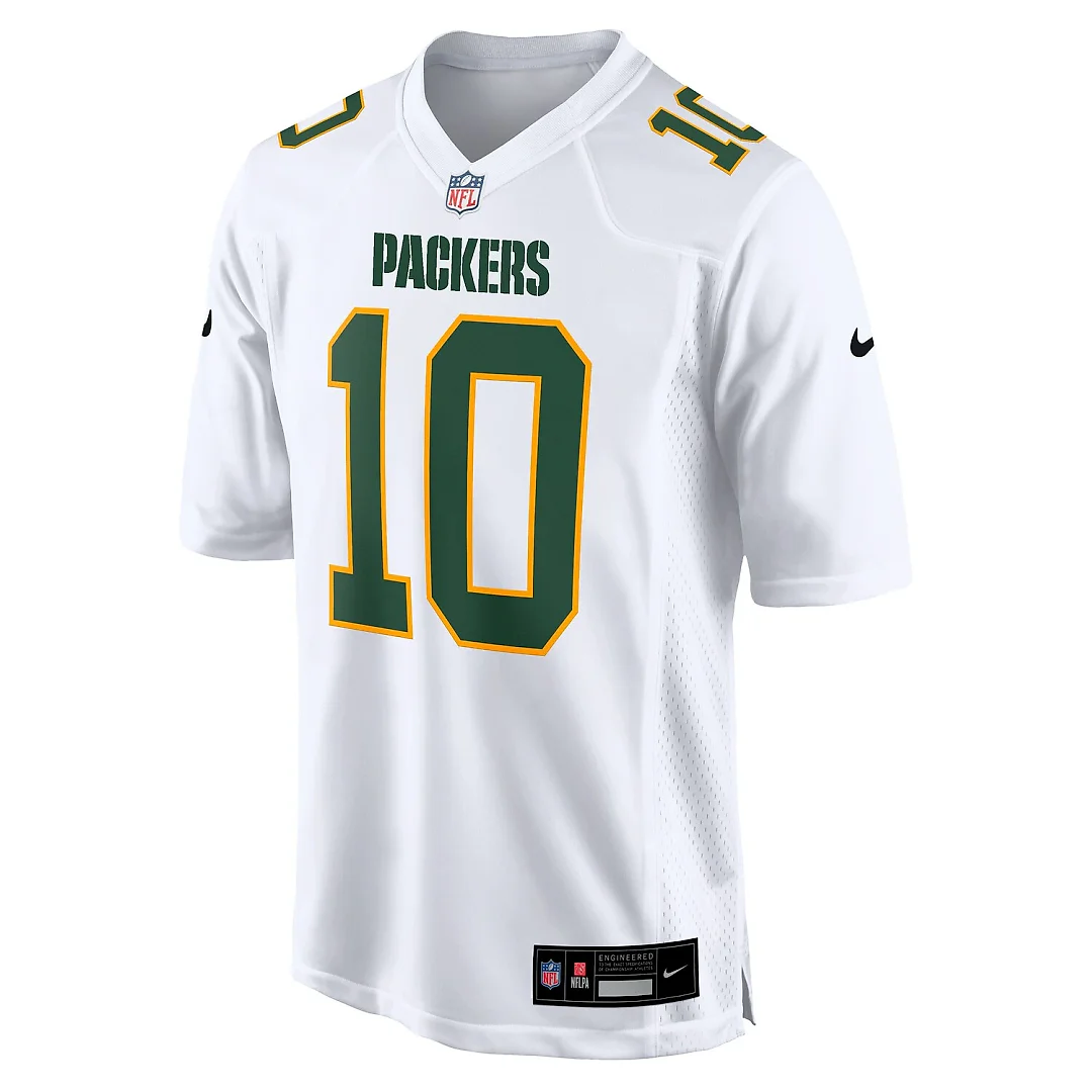 Zennovawear Jordan Love Green Bay Packers Fashion Game Jersey - White