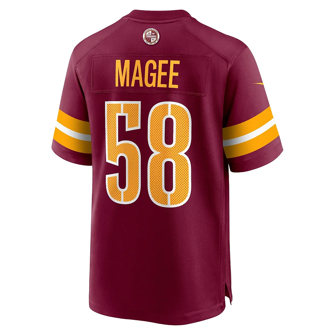 Zennovawear Jordan Magee Washington Commanders Game Jersey - Burgundy
