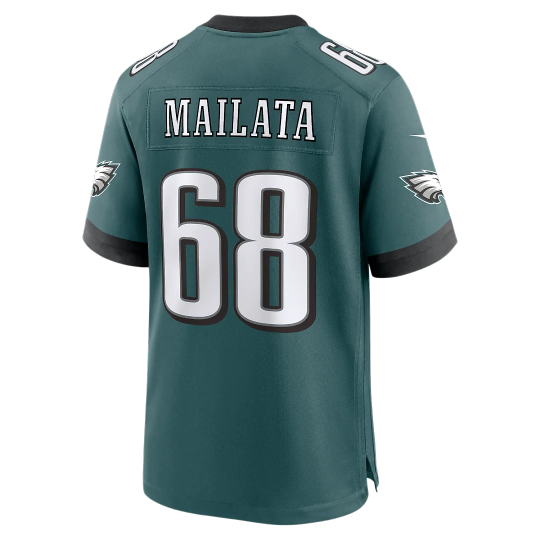 Zennovawear Jordan Mailata Philadelphia Eagles Team Game Jersey - Midnight Green