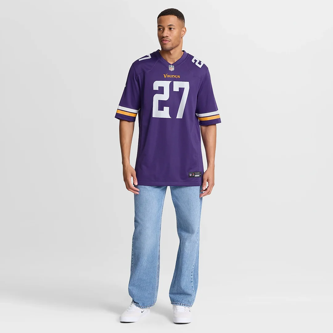 Zennovawear Jordan Mason Minnesota Vikings Team Game Jersey - Purple