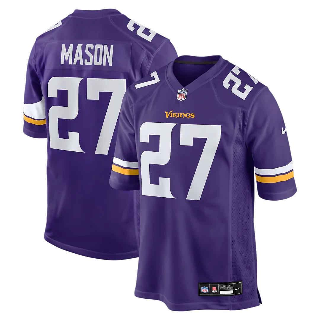Zennovawear Jordan Mason Minnesota Vikings Team Game Jersey - Purple