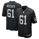 Zennovawear Jordan Meredith Las Vegas Raiders Game Player Jersey - Black