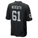Zennovawear Jordan Meredith Las Vegas Raiders Game Player Jersey - Black