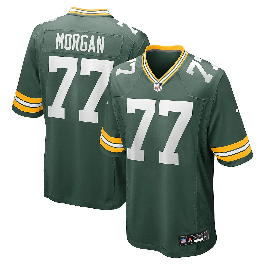 Zennovawear Jordan Morgan Green Bay Packers Player Game Jersey - Green