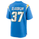 Zennovawear Jordan Oladokun Los Angeles Chargers Team Game Jersey - Powder Blue