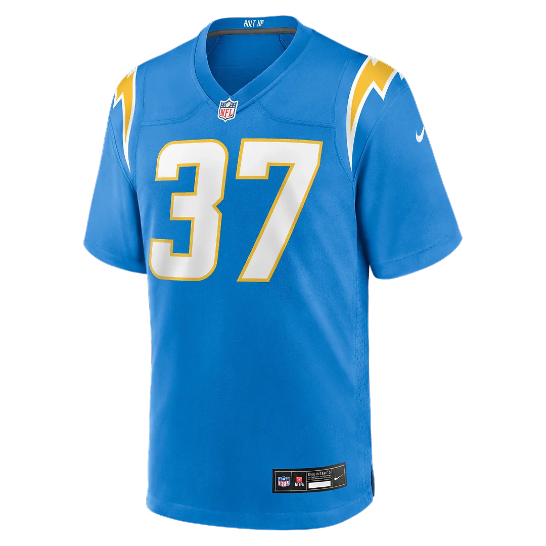 Zennovawear Jordan Oladokun Los Angeles Chargers Team Game Jersey - Powder Blue