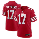 Zennovawear Jordan Watkins San Francisco 49ers Team Game Jersey - Scarlet