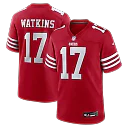 Zennovawear Jordan Watkins San Francisco 49ers Team Game Jersey - Scarlet
