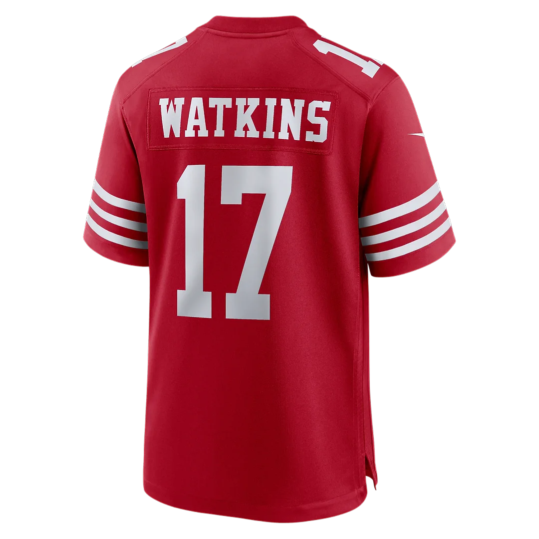 Zennovawear Jordan Watkins San Francisco 49ers Team Game Jersey - Scarlet