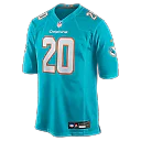 Zennovawear Jordyn Brooks Miami Dolphins Game Jersey - Aqua
