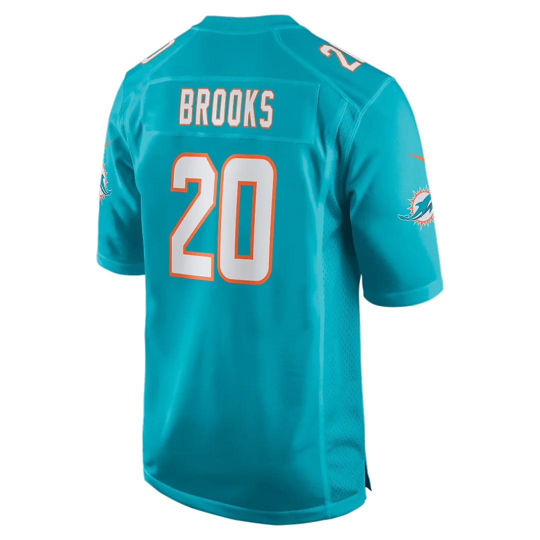 Zennovawear Jordyn Brooks Miami Dolphins Game Jersey - Aqua