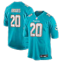 Zennovawear Jordyn Brooks Miami Dolphins Game Jersey - Aqua